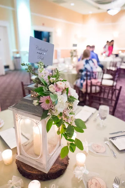 Table de réception de mariage Centerpiece — Photo