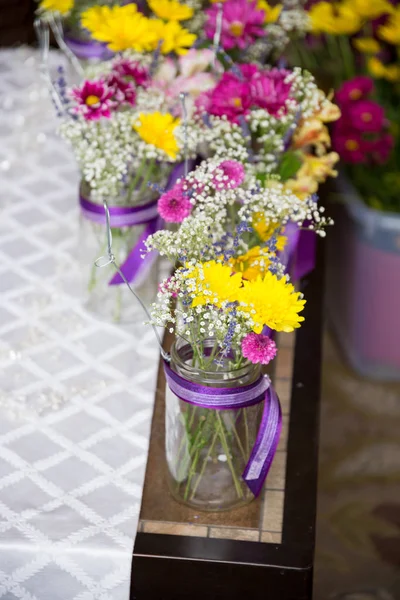 Wedding Reception Flowers — Stock Photo, Image