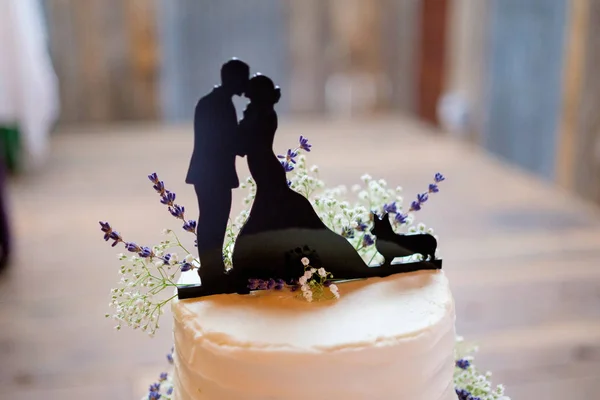 Corgi Wedding Cake Topper — Stock Photo, Image