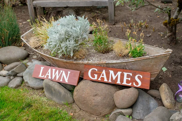 Wedding Reception Lawn Games — Stock Photo, Image