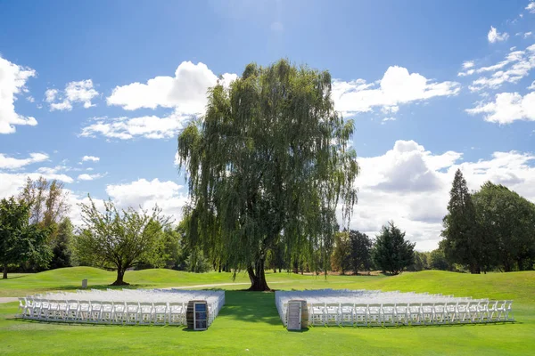 Campo de golfe local do casamento — Fotografia de Stock