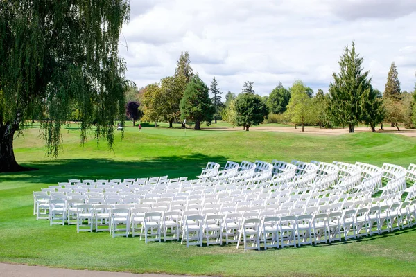 Lieu de mariage du terrain de golf — Photo