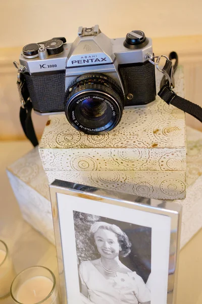 Câmera de filme Pentax Asahi K1000 35mm — Fotografia de Stock