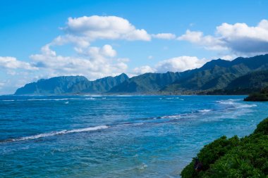 Tropikal Cennet plaj Oahu Hawaii