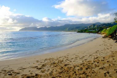 Tropikal Cennet plaj Oahu Hawaii