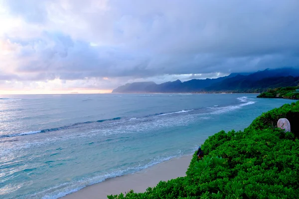 Praia Tropical do Paraíso Oahu Hawaii — Fotografia de Stock