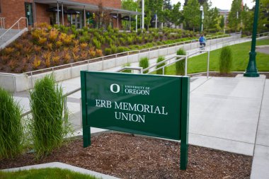 University of Oregon Union'da Erb anıt