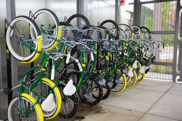 Bike Share Racks at University of Oregon