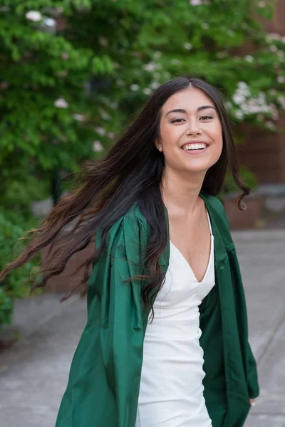 College Graduation Photo on University Campus — Stock Photo, Image