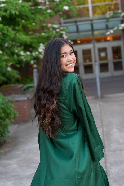 College Graduation Photo on University Campus — Stock Photo, Image