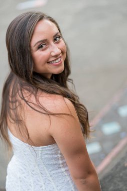 Üniversite Mezuniyet fotoğraf Üniversitesi kampüsünde