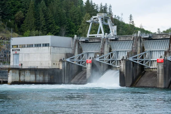 Barrage Dexter Middle Fork Willamette River Oregon — Photo