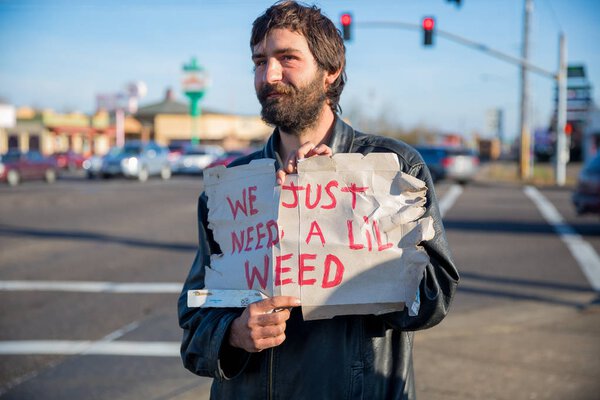 Legal Marijuana Wanted by Homeless Male