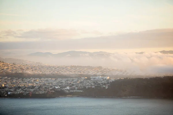 Туман Сан Франциско Каліфорнії — стокове фото