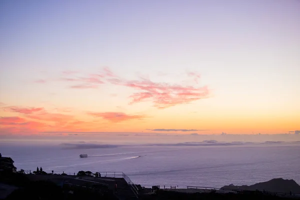 Puesta de sol en la bahía de San Francisco — Foto de Stock