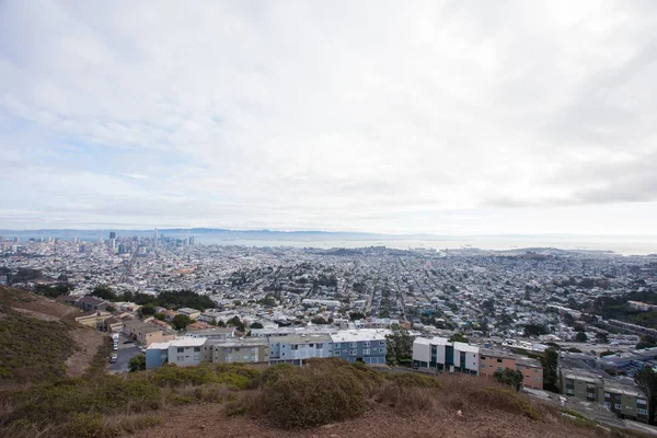 San Francisco City Skyline from Twin Peaks — Stock Photo, Image