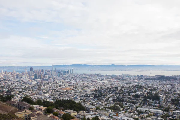 San Francisco City Skyline from Twin Peaks — Stock Photo, Image