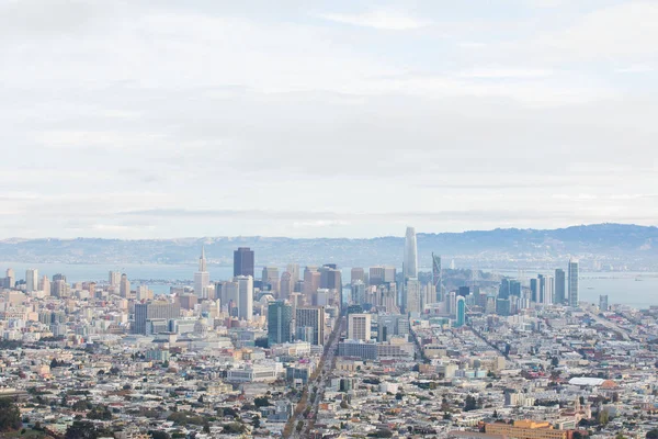 San Francisco City Skyline from Twin Peaks — Stock Photo, Image