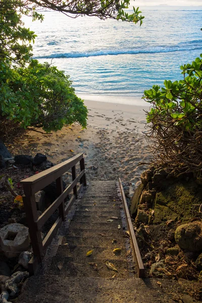 Δημόσια παραλία πρόσβαση Χαβάης νησί Oahu — Φωτογραφία Αρχείου