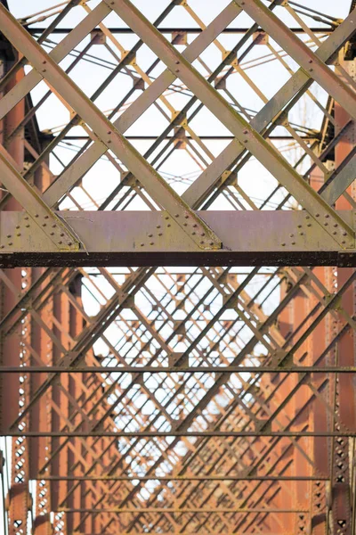 Abstract Train Trestle Bridge Supports — Stock Photo, Image