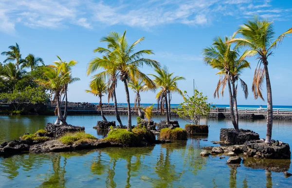 Мауна Лани Bay великий Острів Гаваях — стокове фото