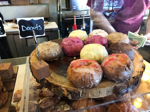 Donuts at Coffee Shop in San Francisco California — Stock Photo, Image