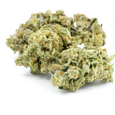 İzole esrar beyaz arka plan