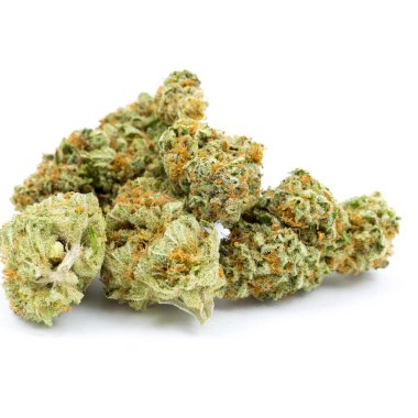 İzole esrar beyaz arka plan