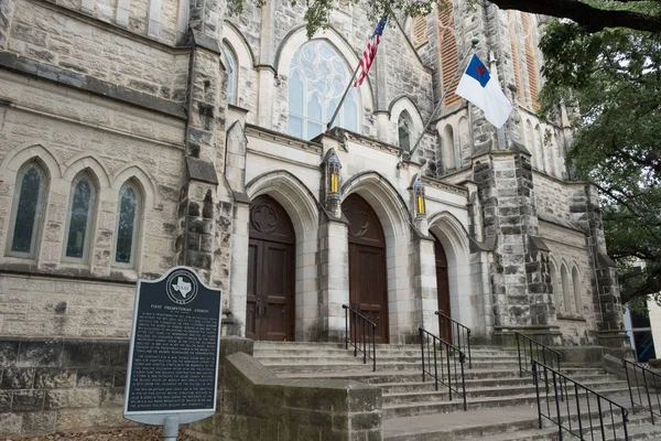 Iglesia Histórica en San Antonio Texas — Foto de Stock