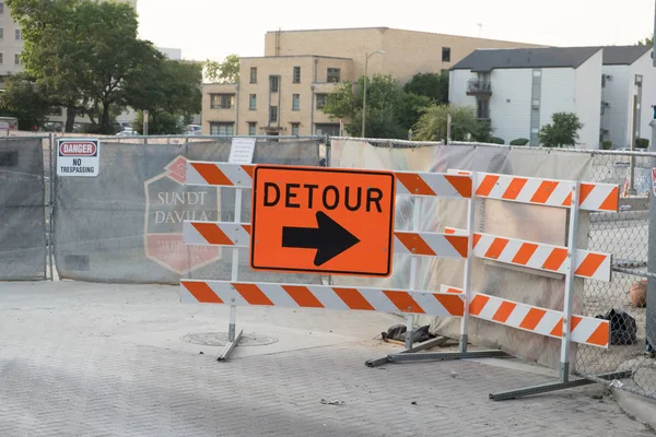 Street Detour San Antonio Texas — Stock Photo, Image