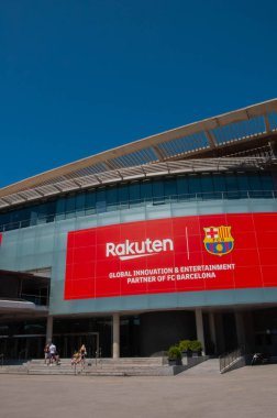 Barselona İspanya 12 Haziran. Stadyumun Dışında 2019