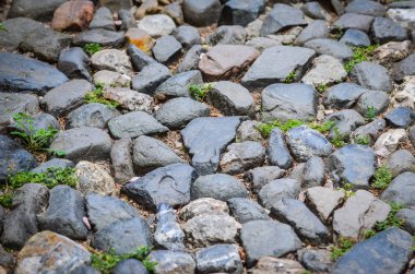 İspanyol şehirlerinin tarihi sokaklarında soyut duvar tasarımı