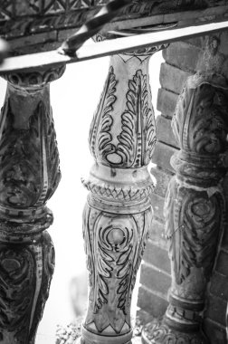 İspanyol şehirlerinin tarihi sokaklarında soyut duvar tasarımı 