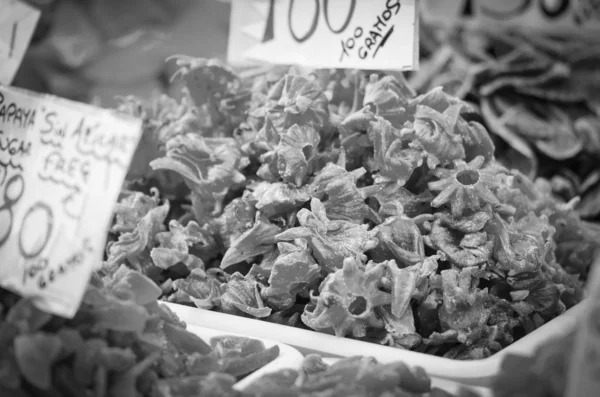 Frutas Frescas Fechar Dentro Mercado Espanhol — Fotografia de Stock
