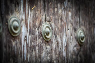 old doors close up view - knobs, design elements, architecture of the ancient doors within the streets of the spanish cities