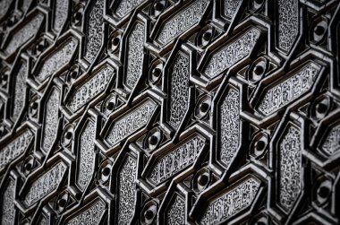 old doors close up view - knobs, design elements, architecture of the ancient doors within the streets of the spanish cities