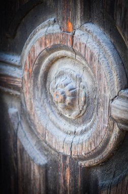 old doors close up view - knobs, design elements, architecture of the ancient doors within the streets of the spanish cities