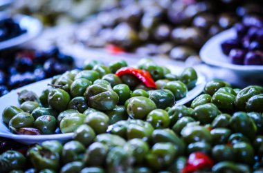 İspanyol pazarında zeytin karışımı