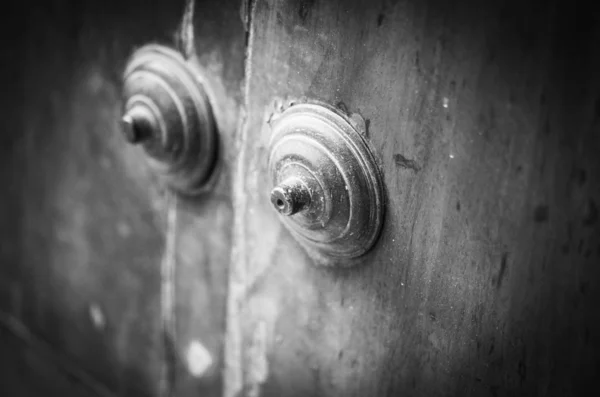 Old Doors Close View Knobs Design Elements Architecture Ancient Doors — ストック写真