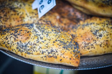 Lezzetli hamur işleri ve lezzetler karışımı