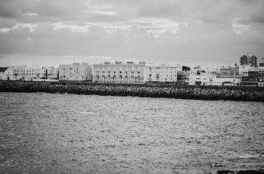 İspanya 'nın teslim oluşunun muhteşem deniz manzarası 