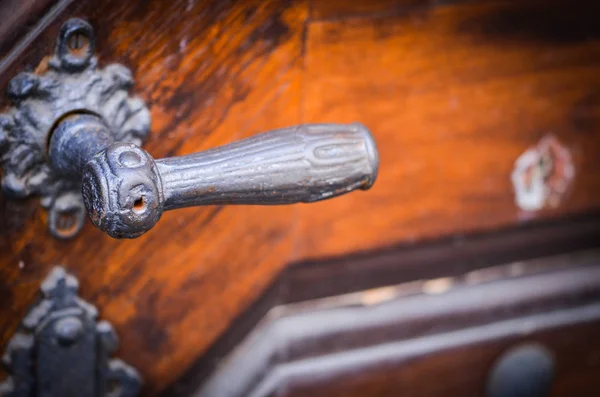 Ancient Doors Close View Historical Streets Prague — ストック写真