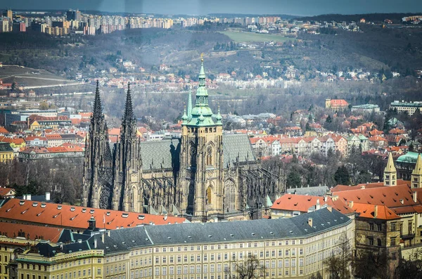 Panoramatický Výhled Město Praha — Stock fotografie