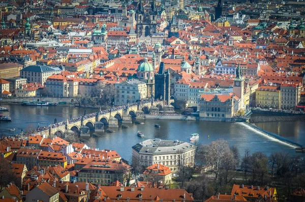 Vista Panorâmica Cidade Praga — Fotografia de Stock