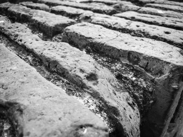 Abstrakte Wand Nahaufnahme Stein Ziegel Holzarchitektur Der Wände — Stockfoto