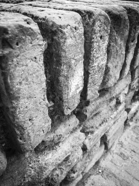 Pared Abstracta Vista Cerca Piedra Ladrillos Arquitectura Madera Las Paredes — Foto de Stock