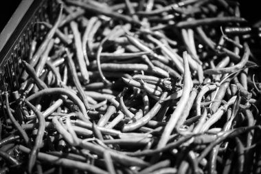 yeşil bezelyeler İspanya pazarında yakın görünüm