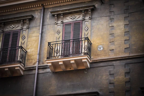 Diseño Edificios Arquitectónicos Las Calles Históricas Palermo Vista Cerca —  Fotos de Stock