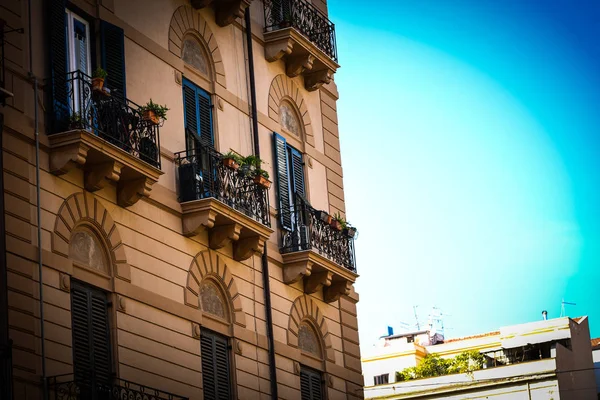 Diseño Edificios Arquitectónicos Las Calles Históricas Palermo Vista Cerca — Foto de Stock