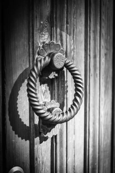 Old Doors Close View Historical Streets Italian City Palermo — Stock Photo, Image